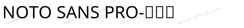 NOTO SANS PRO字体转换